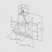 homeier Collado HKH 120 CO-S, Kopffreihaube schwarz, Umluft, 120 cm, 1402022, Mit 5 Jahren Garantie