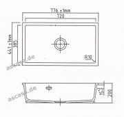 Systemceram KeraDomo MERA 80 U, Farbe Nero, mit 5 Jahren Garantie