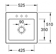 Villeroy & Boch Subway 50 S, Farbe i2 Cappuccino, Classicline