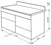 SMEG TR4110 AZD Kochzentrum, Gaskochfeld, Pastellblau, 110 cm, EEK: A, mit 5 Jahren Garantie!