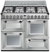 SMEG TR4110 XD Kochzentrum, Gaskochfeld, Edelstahl, 110 cm, EEK: A, mit 5 Jahren Garantie!