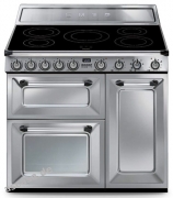 SMEG TR93 IX Kochzentrum, Induktionskochfeld, Edelstahl, 90 cm, EEK: A/B, mit 5 Jahren Garantie!