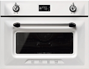 SMEG SF4920VCB1 Nostalgie Kompakt-Dampfbackofen, Weiss, EEK: A+, mit 5 Jahren Garantie!