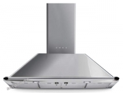 Smeg KT110 BLE Dekor-Kaminwandhaube, Schwarz, 110 cm, Energieeffizienzklasse A, mit 5 Jahren Garantie!