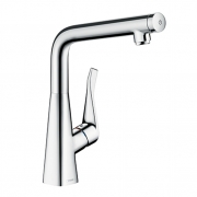 hansgrohe Metris Select, edelstahlfinish, Hochdruck, 5026036