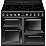 SMEG TR4110 IBL Kochzentrum, Induktionskochfeld, Schwarz, 110 cm, EEK: A, mit 5 Jahren Garantie!