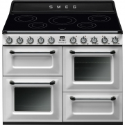 SMEG TR4110 IBL Kochzentrum, Induktionskochfeld, Schwarz, 110 cm, EEK: A, mit 5 Jahren Garantie!