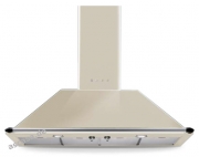 Smeg KT110 PE Dekor-Kaminwandhaube, Creme, 110 cm, Energieeffizienzklasse A, mit 5 Jahren Garantie!