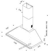 Smeg KT110 PE Dekor-Kaminwandhaube, Creme, 110 cm, Energieeffizienzklasse A, mit 5 Jahren Garantie!
