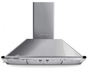 Smeg KTR110 XE Dekor-Kaminwandhaube, Edelstahl, 110 cm, Energieeffizienzklasse A, mit 5 Jahren Garantie!