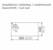 Schock Typos D-150 U Unterbau, INKLUSIVE RESTESCHALE, Croma