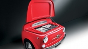SMEG SMEG500G Khlvitrine - Minibar im FIAT500 Retro - Design, Sonnengelb, Energieeffizienzklasse A+, mit 5 Jahren Garantie!