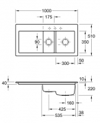 Villeroy & Boch Subway 60 XR, Farbe I2 Cappuccino, Classicline, Becken rechts oder Becken links
