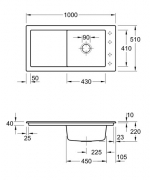 Villeroy & Boch Timeline 60, Farbe I2 Cappuccino, Classicline