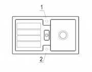 Villeroy & Boch Flavia 50, Farbe KR Crema, Classicline