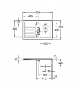 Villeroy & Boch Flavia 45, Farbe J0 Chromit, Premiumline