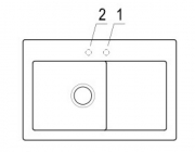 Villeroy & Boch Subway 45, Farbe i5 Sand, Classicline, Becken rechts oder Becken links