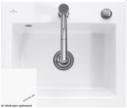 Villeroy & Boch Subway 60 S Flat, Farbe R1 Weiss alpin, Classicline