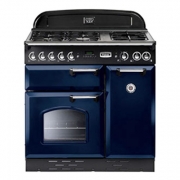 Falcon Classic 90, Range Cooker, Gaskochfeld, 90 cm, Farbe Gloss Black, mit 5 Jahren Garantie!