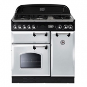 Falcon Classic 90, Range Cooker, Gaskochfeld, 90 cm, Farbe Gloss Black, mit 5 Jahren Garantie!