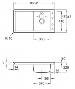 Villeroy & Boch Timeline 50 Flat, Farbe TR Timber, Premiumline