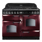 Falcon Classic 110, Range Cooker, Gaskochfeld, 110 cm, Farbe Cranberry, mit 5 Jahren Garantie!