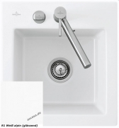 Villeroy & Boch Subway 45 XS flat, Farbe R1 Weiss alpin, Classicline