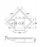 Villeroy & Boch Monumentum, Farbe i4 Graphit, Classicline