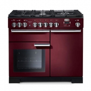 Falcon Professional Deluxe 100, Range Cooker, Gaskochfeld, 100 cm, Farbe Cranberry, mit 5 Jahren Garantie!