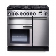 Falcon Professional Deluxe 90, Range Cooker, Gaskochfeld, 90 cm, Farbe Cranberry, mit 5 Jahren Garantie!