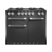 Falcon Mercury 1082, Range Cooker, Gaskochfeld, 110 cm, Farbe Stainless Steel, mit 5 Jahren Garantie!