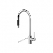 Dornbracht Tara Ultra Pull-Down Einhebelmischer mit Brausefunktion, Hochdruck, Platin matt, 33870875-06