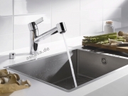 Dornbracht Eno Pull-Out Einhebelmischer mit Brausefunktion, Hochdruck, Chrom, 33870760-00