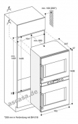Gaggenau BX 481 111, Doppelbackofen Serie 400, Linksanschlag. Mit 5 Jahren Garantie!