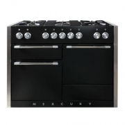 Falcon Mercury 1200, Range Cooker, Gaskochfeld, 120 cm, Farbe Matt / Gloss Black, mit 5 Jahren Garantie!
