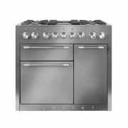 Falcon Mercury 1000, Range Cooker, Gaskochfeld, 100 cm, Farbe Matt / Gloss Black, mit 5 Jahren Garantie!