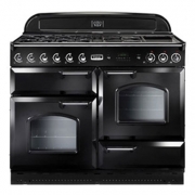 Falcon Classic 110, Range Cooker, Gaskochfeld, 110 cm, Farbe Gloss Black, mit 5 Jahren Garantie!