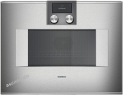 Gaggenau BM 451 100, Mikrowellen-Backofen Serie 400, anthrazit, Bedienung oben, Linksanschlag. Mit 5 Jahren Garantie!