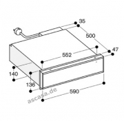 Gaggenau WS 461 100, Wrmeschublade Serie 400, anthrazit. Mit 5 Jahren Garantie!