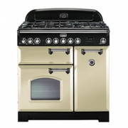 Falcon Classic Deluxe 90, Range Cooker, Gaskochfeld, 90 cm, Farbe Royal Pearl, mit 5 Jahren Garantie!