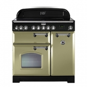 Falcon Classic Deluxe 90, Range Cooker, Glaskeramikkochfeld, 90 cm, Farbe Olive Green, mit 5 Jahren Garantie!