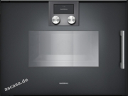 Gaggenau BSP 221 110, Dampfgarofen Serie 200, metallic, Linksanschlag. Mit 5 Jahren Garantie!