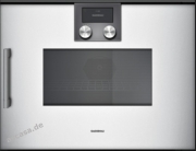 Gaggenau BMP 251 110, Mikrowellen-Backofen Serie 200, metallic, Linksanschlag. Mit 5 Jahren Garantie!