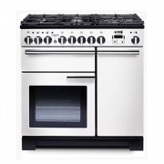 Falcon Professional Deluxe 90, Range Cooker, Gaskochfeld, 90 cm, Farbe Stainless Steel, mit 5 Jahren Garantie!