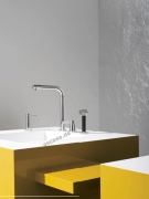 Dornbracht Elio Einhebelmischer, Zweilochbatterie, Hochdruck, Platin matt, 32800790-06