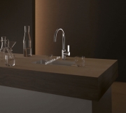 Dornbracht Tara Ultra Einhebelmischer mit Festauslauf, Hochdruck, Chrom, 33816875-00