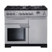 Falcon Professional Deluxe 100, Range Cooker, Gaskochfeld, 100 cm, Farbe Stainless Steel, mit 5 Jahren Garantie!