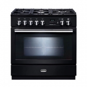 Falcon Professional+ FXP 90, Range Cooker, Gaskochfeld, 90 cm, Farbe Gloss Black, mit 5 Jahren Garantie!