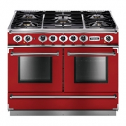 Falcon 1092 Continental, Range Cooker, Gaskochfeld, 110 cm, Farbe Cherry Red, mit 5 Jahren Garantie!