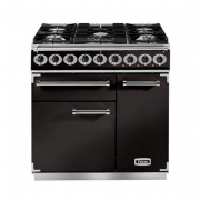 Falcon 900 Deluxe, Range Cooker, Gaskochfeld, 90 cm, Farbe Black, mit 5 Jahren Garantie!